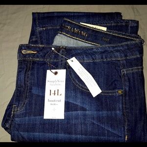 NWT Simply Vera Vera Wang Jeans SIZE 14 L Bootcut
